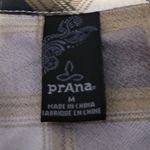 prAna  FLINT MAXI TUNIC SHIRT DRESS GRAY PLAID BUTTON FRONT M Photo 12