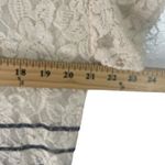 Sundance Women's Size Medium Lace Western Cape Floral Striped Top Photo 6