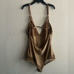 Windsor Tan Mesh Cut Outs One-Piece Bodysuit S Photo 3