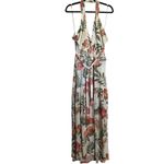 Lane Bryant  Dress Halter Cross Neck Tiered Maxi Tropical Palm NWT Plus Sze 18/20 Photo 2