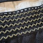 Cupshe  Knotted Bikini Top & High-Rise Bottoms Set size Medium black gold trims Photo 4