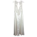 Victoria's Secret Vintage Victoria’s Secret Gold Label Ivory Satin Lace Long Nightgown Size Large Photo 2