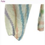 NWT Fate Multicolor Pastel Sweater | Size Medium Blue Photo 11