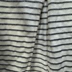 Current/Elliott Silver Metallic Striped The Quince Knit Midi Dress Photo 3