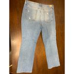 Seven7  Fashion Jeans Women 14 Distressed Light Wash Cropped Western Boho Fringe Photo 3