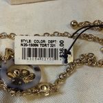 Cara Cara Gold and Black Floral Necklace Photo 3