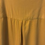 A New Day Rose + Olive Blouse Size M Mustard Yellow Color Short Sleeves Photo 7