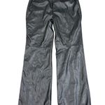 Derek Lam 10 Crosby x RTR Flare Faux Leather Sailor Pant in Black, Size US 8 Black Photo 7