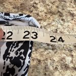 Cato  Black and White Sleeveless Ruffled Blouse Photo 6