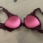 PINK - Victoria's Secret Victoria’s Secret pink bra. Maroon. Discontinued. 34b Photo 1
