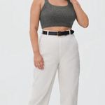 Everlane Cozy Stretch Crop Tank Heathered Graphite Size Medium NWT Photo 6