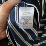 Ann Taylor FACTORY Striped Navy Blue & White Short Sleeve Top Size Small Photo 5