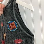 Rosie Harlow Cropped Burnout Graphics Tank Top S Photo 3