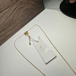 Kate Spade “ Mom” Engraved Rhinestone Gold Tone Necklace Signed NWT Photo 5