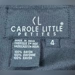 carole little Petites Vintage Women’s Size 4 Black Gold Embroidered 3D Vest Photo 1