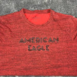 American Eagle  Logo Super Soft Heathered Graphic Tee T-Shirt - Men Sz Small Photo 0
