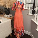 Lulus Roam the Riviera Orange Multi Striped Button-Up Maxi Dress Size XS Photo 7
