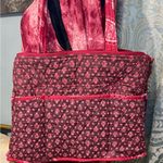 Vera Bradley Retired Mesa Red Paisley Tic Tac Toe Purse 14” X 10” Photo 3