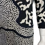 Diane Von Furstenberg DVF  3/4 Sleeve Keyhole Silk Dress Sz 8 Geo Graphic Casual Photo 7