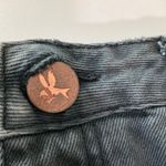 One Teaspoon 4040 Skirt With Low Waist & Raw Hem Size 27 black Denim button fly Photo 13