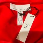 Fleur du mal red poppy colored silk handkerchief hem dress NWT. Size 10 Photo 7