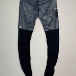 Alo Yoga Goddess Ribbed Ruched Leggings Black Marble Photo 3