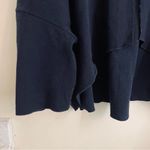 Carla Pontes Oversized Open Front Wool Wrap Cardigan Coat Navy One Size Blue Size undefined Photo 5