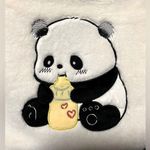 Panda Bear 🐼 Kawaii Fluffy Tote Hang Bag Photo 2