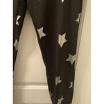 Live Love Dream  Star Print Leggings Black Silver Yoga Workout Women's Size XL Photo 5