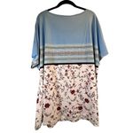 Bloomchic Women's Top 18/20 Blue Floral Short Sleeve Photo 6