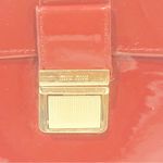 Miu Miu  Parfums Red Patent Bag Case Clutch Purse Gold Hardware Photo 1