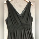 Maurice's XL black dress with cross bodice elastic rushing at waist Photo 3