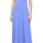 Theory Racer Tank Compact Ribbed Midi Dress Blue Size XLarge Stretch Modal Photo 0