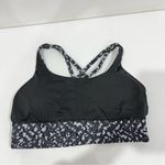 Lululemon  Energy Bra Size 10 Long Line Medium Support B–D Cup Pace Lace Grey Photo 7