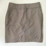 H&M Light Gray Tan Pencil Mini Skirt Photo 0