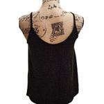 Altar'd State Womens Size M Tank Top Shirt Glam Sparkle Party Black Scoop Neck Photo 3