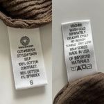 XCVI  Poncho Open Back Long Ribbed cape Mock Neck Pullover Duster Brown Sz Small Photo 5