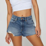 Garage DENIM Mini Festival / Cheeky Festival Denim Jeans Shorts - 5/27 Photo 0