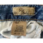 BKE  Medium Wash Mid-Rise Boot Cut Denim Jeans With Some Wear On Hems Photo 2