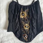 Tasha Polizzi Sequin Corset Top Size Medium Black Photo 2