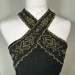 Piper Embroidered Black Mini Dress Fits Like XS Photo 5