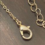 Sparkly Stone Bar Necklace Gold Photo 3