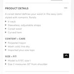 Torrid NWT Plus Size Black Floral Challis Corset Cami Size 4X Photo 4