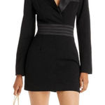 AQUA X Maeve Reilly Tuxedo Blazer Mini Dress XS Bloomingdale’s Exclusive Photo 0