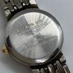 Vtg Armitron now 22mm ladies analog watch silver gold tone WR 7” w/battery Photo 5