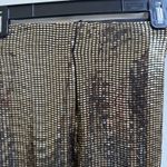 ZARA Nwot METALLIC MIRRORED SEQUIN LEGGINGS GOLD SHINY Size XS Photo 3