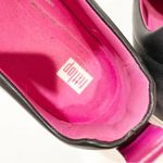 FitFlop  Size 9 RALLY LEATHER COLOR SPECKLE SOLE SLIP ON SNEAKERS BLACK PINK TRIM Photo 3