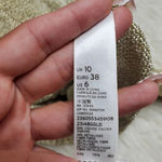 Topshop  Gold Knit Crop Top Photo 3