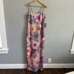 Theia Joy Column Gown‎ Size 6 NWT Sequins Floor Length Pink Photo 3