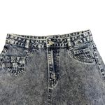 SheIn high rise acid wash cut off denim shorts size small 25 Photo 4